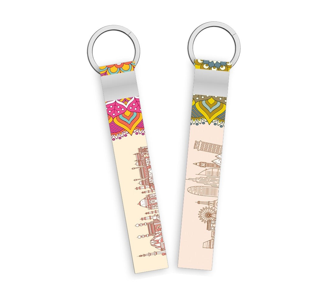 Travel Theme Lanyard keychain pack of 2