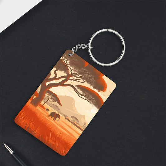 African Safari Keychain
