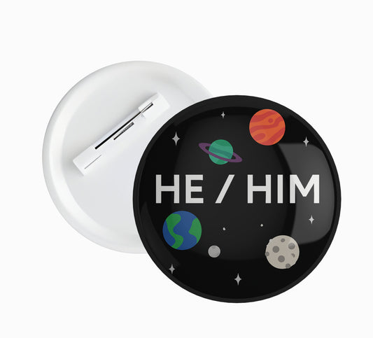 Space Theme Pin Badge
