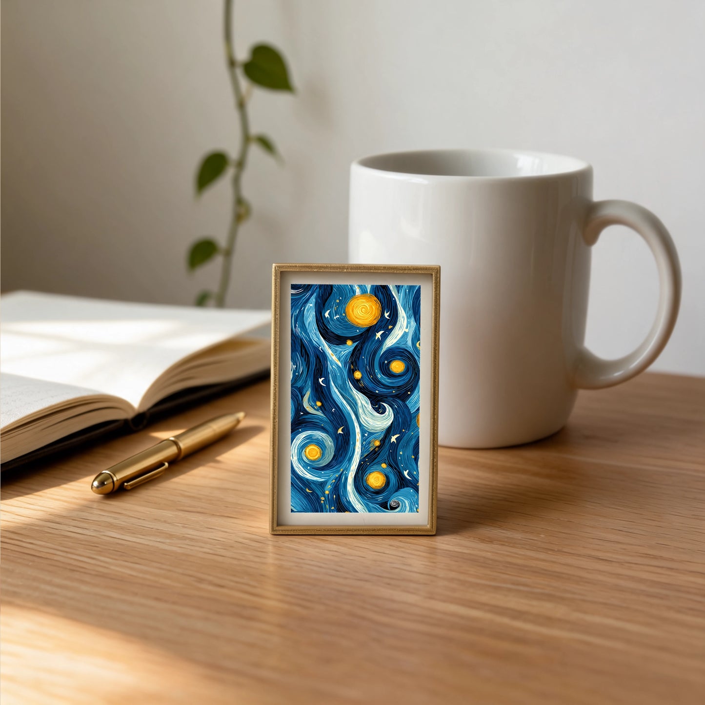 Starry Night Abstract Sky Mini Frame