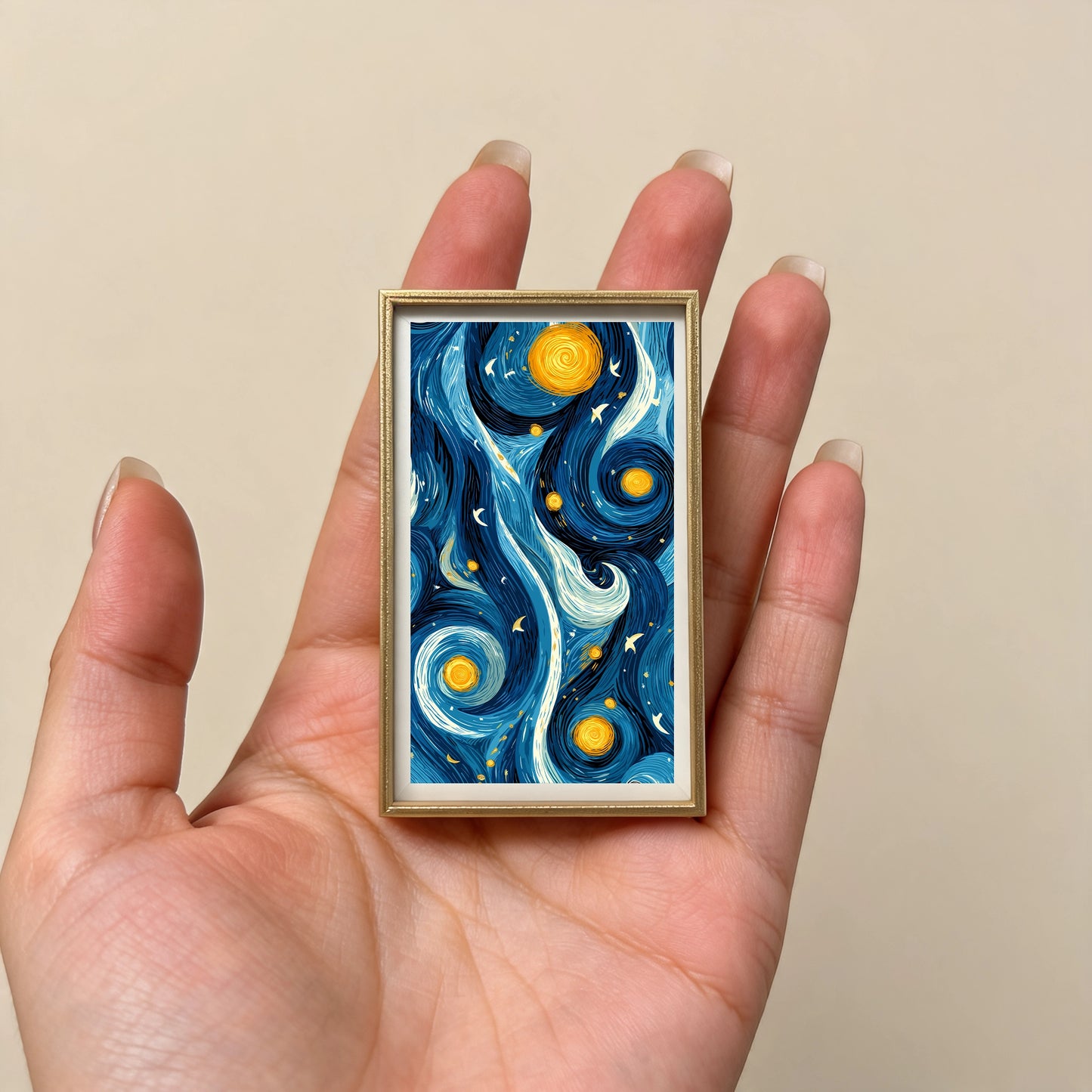 Starry Night Abstract Sky Mini Frame