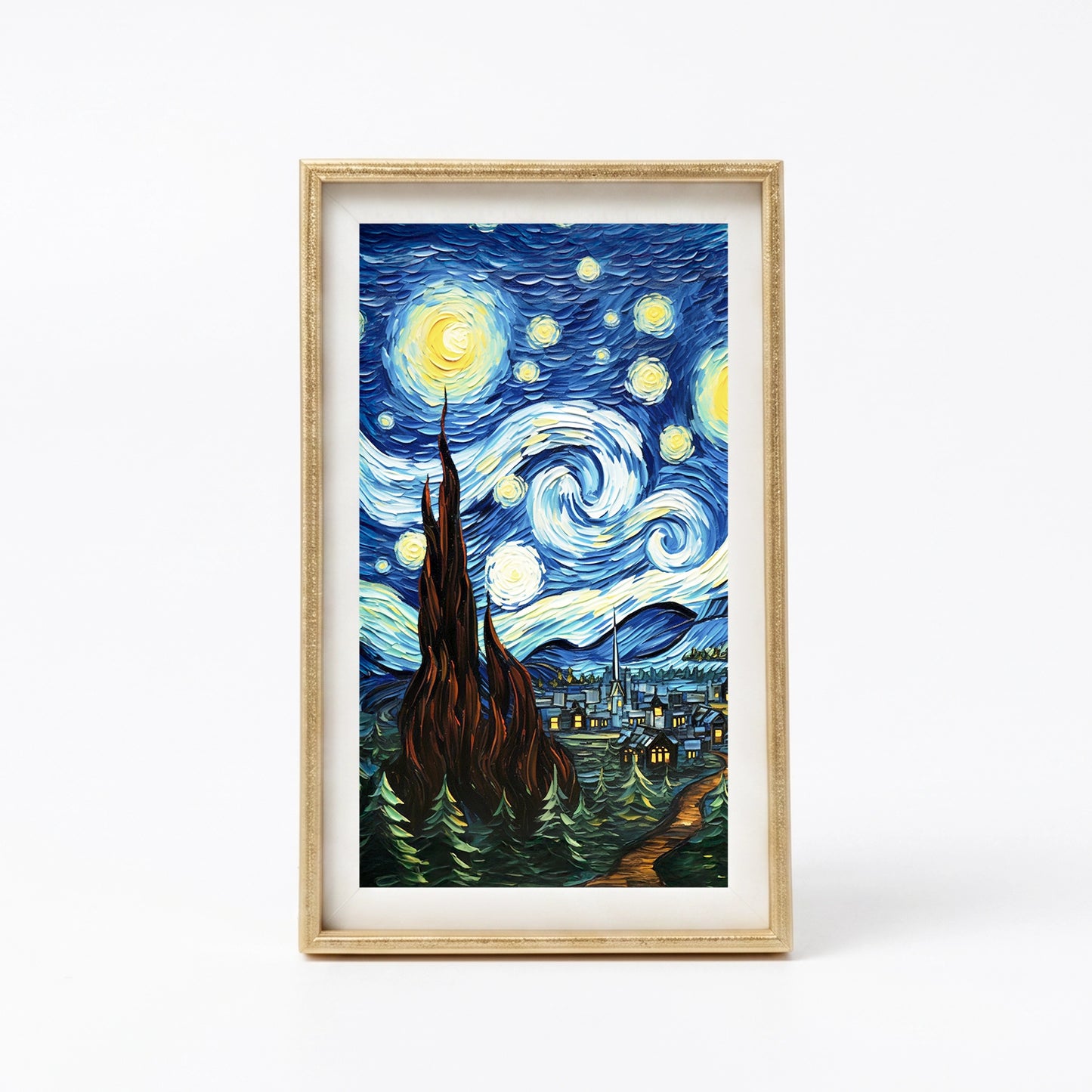 Starry Village Mini Frame