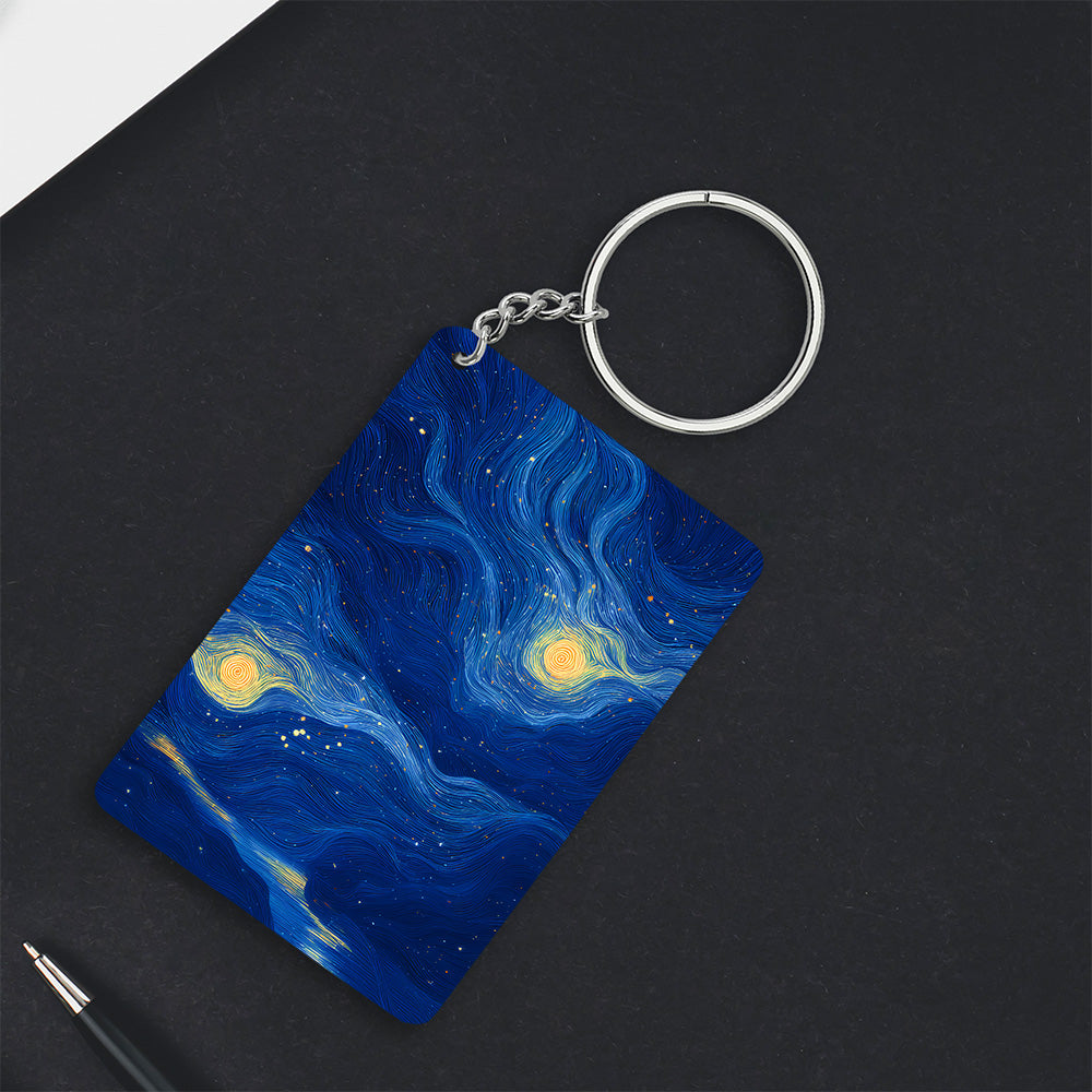 Midnight Starry Keychain