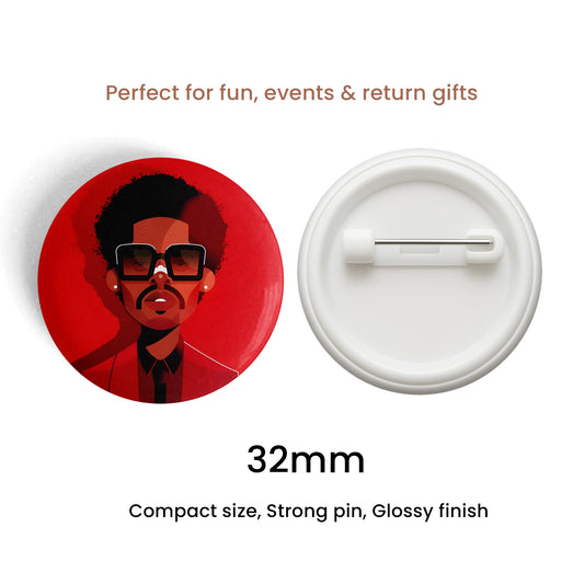 Weeknd Pin Badge Set of 5 – 32mm