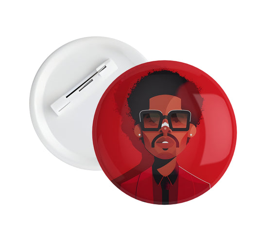 The Weeknd Concert Red 58mm Button