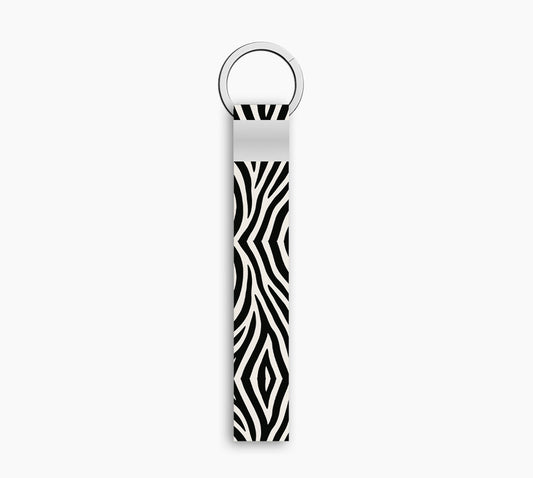 Zebra Stripes Short lanyard keychain